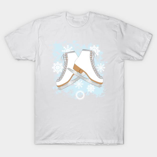 Ice skates T-Shirt by AnnArtshock